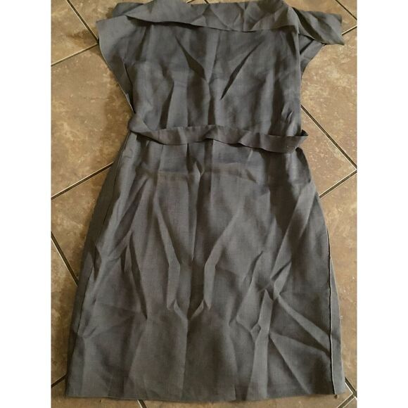 ESCADA Sport 42 Ramie Silk Belted Structured Lined Dress